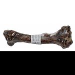 Dried deer femur bone is a jumbo chew with meaty hunks and a smell that will drive dogs wild.