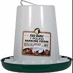 Made from long-life plastic, this open-top feeder is designed for fast filling, easy cleaning and minimal waste of feed No-scratch-out twist lock base