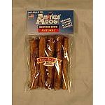 American Dog Rawhide Chip Rolls have a unique shape that will keep your dog busy chewing for hours. Consists of cow hide that is from FDA and USDA inspected and approved facilities. Great tasting and made in the USA. Your will enjoy chewing for hours!