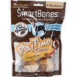 Real chicken treats inside delicious for delicious play time entertainment Safe rawhide-free Easy to digest Fortified with vitamins and minerals