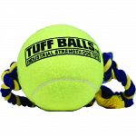 Extra-thick natural rubber walls which give added durability and bounce Non-abrasive polyester felt won t wear down teeth Non-toxic, colorfast Tug and fetch