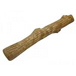 Uses an innovative material that combines real wood with durable synthetic material to create a stronger, safer stick . Natural wood smell attracts and keeps dog s interest for hours. Non-toxic. Great for dogs that love to chew! Combines real wood with s