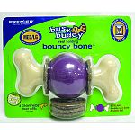 Design of the durable nylon bone and and rubber ball provide dogs with an extended chewing experience. The gnawhide lasts longer than giving treats alone and dogs are stimulated to chew the toy well after treats are gone. Toys unscrew to load treats and c