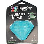 Squeaks and floats Crazy bounce Rated 3/5 hardness, 5/5 crazy bounce and 3/5 squeaker sound