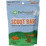 Scoot bars are a fiber product designed to support fecal volume and healthy anal gland function Provides immune, digestive and colonic support Great tasting and more gentle on the gi tract than other fiber products Provide 3 sources of fiber: larch tree e