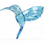 Skillfully crafted to be balanced and made from durable acrylic Set of 12 contains 4 colors: gold, clear, red and turquoise Beautiful hummingbird detail