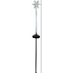 33 inch plastic and fiber decorative garden stake Led motion technology Assorted colors of red, white, and blue For use in flower beds, potted plants, and along pathways