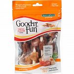 Wrapped with premium cuts of real meat dogs crave Made from the finest pork and beef hides, then wrapped with real chicken, duck and liver jerky Helps promote better dental hygiene by reducing tartar and calculus buildup Healthy and delicious way to satis
