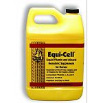  Equi-Cell™ is a liquid vitamin and mineral hematinic supplement containing essential levels of iron, copper, B-vitamins, antioxidant vitamins, and selenium for horses in a palatable easy to feed base. - 1 gallon 