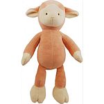 Organic cotton plush lamb dog toy with squeaker Provides a healthy alternative for your loving companions and promotes safe and fun play! Certified non - toxic Natural cotton fabric - low eco impact dye process Environmentally friendly Filled with recycle