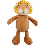 Organic cotton plush lion dog toy with squeaker Provides a healthy alternative for your loving companions and promotes safe and fun play! Certified non - toxic Natural cotton fabric - low eco impact dye process Environmentally friendly Filled with recycle