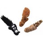 Your cat will adore these cute forest animals by Ethical. Comes in a skunk, squirrel, and more. Skinneeez are made with no stuffing, but contain catnip to encourage your cat to play. Very soft and tons of fun to play with!