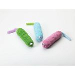 These lovable worm like toys will make your cat dance around in frolic. Assorted pastel colors and texture that cats love - Meow!