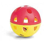 Keep your cat entertained for hours with this brighly colored Lattice ball. Jumbo size for cats, this ball is 2.5 inches in diameter. A bell inside makes a fun noise when batted at and chased by your cat.
