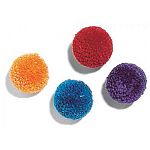 These soft, wool pom poms are filled with premium catnip and come in a four pack of assorted bright colors. Balls are about 1.5 inches in diameter and are lots of fun to bat around and chase. Made with high quality wool and durable to withstand hours of p