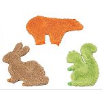 Natural fleece toy with squeaker. No stuffing. Velcro opening holds a small piece of clothing containing the owner s scent. Helps reduce separation anxiety.