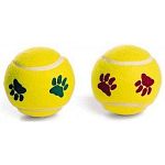 Tennis balls are an all-time favorite dog toy. These tennis balls have extra bright colors so they are easy to spot in your home or in the yard. Standard size for medium dogs. 2 pack.