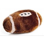 Set.....HIKE! Play a nice game of football with your dog...this plush football dog toy is perfect! Squishy and soft- your dog will totally tackle you for it! 4.5 inch soft plush sport ball. Has a squeaker inside