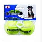 Give your dog these small size tennis balls for hours of playtime. Great for both interactive or solo play, these balls are made to last because they have a reinforced wall. Classic tennis ball shape and color.