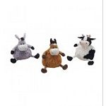 This cute, little animals have big bellies and are lots of fun for your dog to play with. Available in an assortment of fun animal shapes including a cow, horse, and donkey. Great fun for both solo and interactive play.