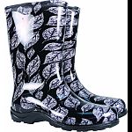 10.5 high boots are functional and versatile Feature a high quality insole for maximum comfort and they are 100% waterproof Easy step-in design Made of a resilient resin - flexible, not stiff, tough and long wearing Can be machine washed and air dried Ma