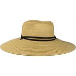 Hot sunny days inspired this ladies large brimmed. Beautifully textured woven pattern gives the a unique, upscale look. Great for the garden, pool, or any sunny location.
