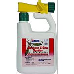 Kills ants, ticks, mosquitos and gnats. Lasts up to 4 weeks propelling annoying insects Packaged with a convenient hose and sprayer Spray fences, decking, vegetation and other surfaces Covers 10,000 sq.ft