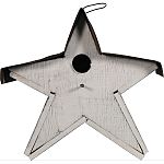 Decorative star birdhouse Weathered materials create country class Made in the usa by skilled craftsman