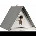 Decorative and functional wren house with a star to mark the entrance Made in the usa by skilled craftsman