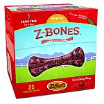 Display contains: 25 regular berry z-bones. Helps polish teeth, freshen breath, and maintain healthy gums Contains nutrient-rich apples, pumpkin, and cherries that are powerful sources of antioxidants Potato and pea-based formula makes it highly digestibl