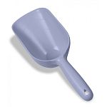 A pet food scoop that is easy to use and has graduated measurements. Easy grip handle and high impact plastic.