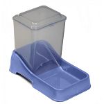 AUTO FEEDER in 1.5, 3, 6, 10 Liters/lbs for every size dog and cat. Food units feature an angled dish bottom to create continuous food flow and attached hinged top.