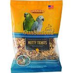 Natural treat of peanut hearts, flax seed, coconut and pineapple that satisfies your parrot s desire to chew Promotes interaction with your bird May hand feed as a treat or hide inside the brain teaser foraging toy Made in the usa