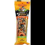 Handcrafted deliciously crunchy treat bar containing apricots and pineapple Satifies the pets natural gnawing instinct Made in the usa