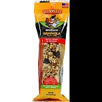 Handcrafted deliciously crunchy treat bar with wildberry drops also containing raisins and blueberries Satifies the pets natural gnawing instinct Made in the usa