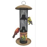 Great for feeding multiple birds, this high quality bird feeder by Sweet Corn is designed for feeding birds black oil sunflower seeds. Holds approximately 1.5 pounds of bird seed. Great for attracting a variety of birds to your yard.