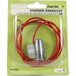 Designed for use with electric fence chargers or energizers Used to connect polirope or braid strands to charger Easy to use