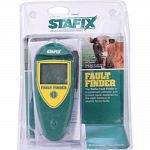 Quick and easily locates faults along the electric fence line Displays current, voltage and current direction simultaneously Audible current indicator Insulated, rugged, water resistant case, convenient belt clip Replaceable 9 volt battery with low batter