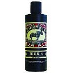 Bick-4 received its name because it does four important jobs. It cleans, conditions, polishes, and acts as a water repellent. Choose either Bick 1 or Bick 4.  Bick-4 will not darken any colorfast leather or deteriorate the boot stitching.