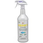 A water-based repellent spray approved for horses, dogs and cats. It utilizes a new botanical repellent, Pyganic, and natural oils of citronella, clove stem, thyme and commint to control horn, horse, stable, house and deer flies