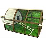 Premium quality home for chickens, featuring large full access doorway plys a pull out pan for exceptionally easy cleaning. Comes complete with a secure internal nest box, sturdy ladder ramp and a large free range pen. Easy access everywhere. Solid wood a