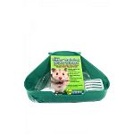 Critter training kit comes complete with everything you needto easily potty train your pet hamster, gerbil or dwarf hamster. Includes corner litter pan, handy scoop, odor absorbing litter, attachment hooks and easy litter training steps. Stain and odor re