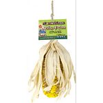 Crunchy corn husk chew toy for rabbits, guinea pigs, chinchillas, and pet rats Made from natural sun-dried corn leaf material Encourages healthy activity