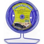Safe, solid surface running wheel perfect for dwarf, hamsters, and mice Fits into or onto any cage Center hub design provides quiet operation Safe for toes and tails Stands alone or hangs from cage wire