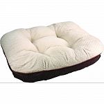 Memory foam center cushions surrounded by shredded foam for the ultimate in therapeutic comfort. Luxuriously soft and plush. Machine washable cover.  Therapeutic bed memory foam fill