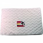 Orthopedic foam bed with machine washable cover, for large dogs Made with convoluted foam cushions and relieves pressure points Built in air channels in foam improves aire circulation and cooling Made to meet or exceed all applicable safety standards