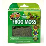 Frog moss, also called pillow moss, will come back to life and grow in proper terrarium conditions. Increases humidity in terrariums making it perfect for all high humidity loving species of reptiles or amphibians. For use with frogs, toads, salamanders,