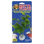 Naturalistic looking plastic plant for betta bowls and tanks. Adds a natural highlight to your betta bowl or nano tank. Provides cover for hiding and resting. Includes suction cup for easy anchoring/attachment.
