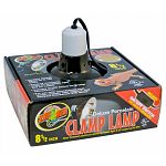 Heat source for reptiles.  8.5 inches / Deluxe version    Heat source for reptiles.  Made of heavy gauge painted aluminum. Ceramic socket, and can be used with the Clamp Lamp Safety Cover to protect your bulbs, animals, and home.