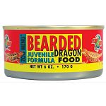 Tasty apple flavor for finicky bearded dragons. Comes in high protein juvenile formulation and a lower protein formula for adults. Canned foods have a two-year shelf life. Keep cans stored for emergencies or reptile-sitters.